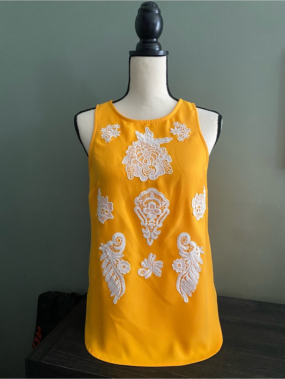 Victoria Beckham Yellow Camisole Top - Small